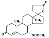 CAROSPIR (spironolactone) Structural Formula Illustration