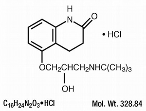 Carteolol Hydrochloride Solution  Structural Formula Illustration