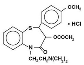 CARTIA XT® (diltiazem hydrochloride) - Structural Formula Illustration