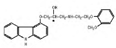 COREG (carvedilol) Structural Formula Illustration