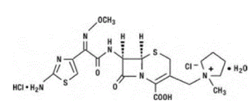 MAXIPIME (cefepime hydrochloride) Structural Formula Illustration