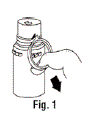 Remove the breakaway vial cap - Illustration