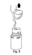 Remove the breakaway vial cap - Illustration