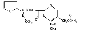 Cefuroxime Sodium Structural Formula Illustration