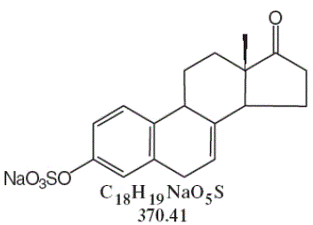 Sodium Equilin Sulfate - Structural Formula Illustration