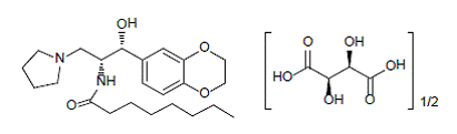 CERDELGA® (eliglustat) Structural Formula - Illustration