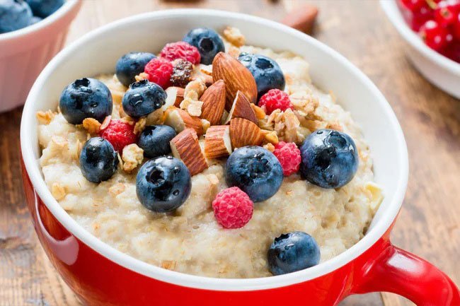 Oats have 5 grams of protein per 1-cup serving, and come in a wide variety options.