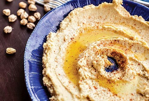 Chickpeas give you a solid 10 grams of protein, a shot of iron, and plenty of fiber.