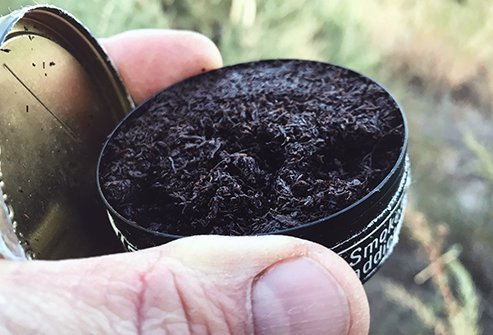 Chewing tobacco contains nicotine and many known cancer-causing substances.