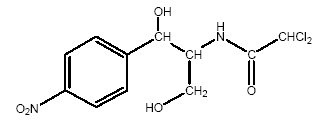Chloramphenicol Sodium Succinate Structural Formula Illustration