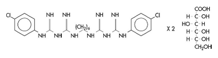 PerioChip® (Chlorhexidine gluconate) Structural Formula Illustration