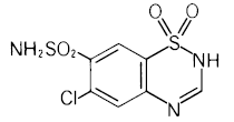  DIURIL® (Chlorothiazide) Structural Formula Illustration