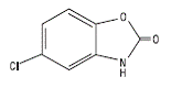 Chlorzoxazone - Structural Formula Illustration