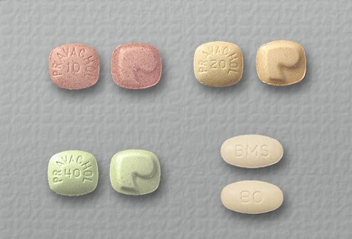 pravastatin (Pravachol) tablets of 10, 20, 40 and 80 mg.