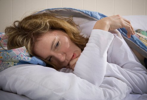 A woman suffers from chronic fatigue syndrome (CFS).