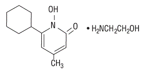 Ciclodan® (ciclopirox olamine) Structual Formula Illustration