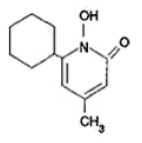 LOPROX Gel (ciclopirox) Structural Formula Illustration