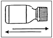 Shake vigorously for about 15 seconds - Illustration