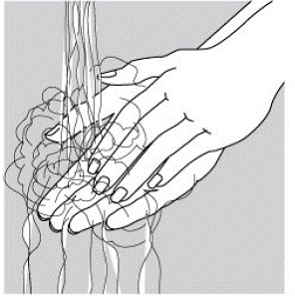 Wash your hands with soap and water -  Illustration