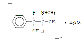 Pseudoephedrine sulfate - Structural Formula Illustration