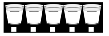 Five 8 ounce cups of clear liquids using the cup provided over the next 5 hours - Illustration