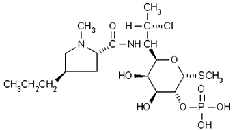 Clindagel (clindamycin phosphate) Structural Formula Illustration