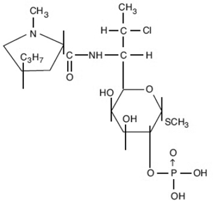 CLINDAMYCIN PHOSPHATE TOPICAL SOLUTION, USP 1% Structural Formula Illustration