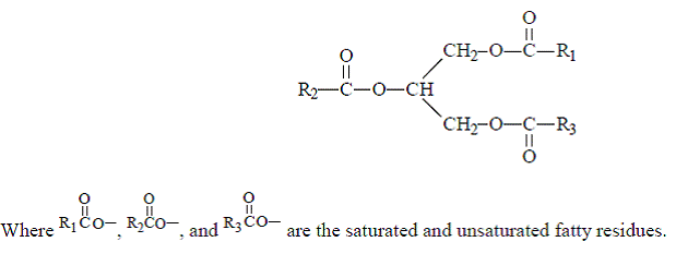 Olive and soybean oils - Structural Formula Illustration