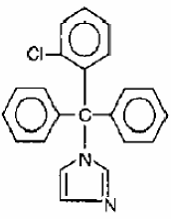 Clotrimazole - Structural Formula Illustration