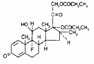 Betamethasone dipropionate - Structural Formula Illustration