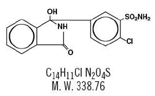 Chlorthalidon Structural Formula Illustration