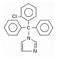 Mycelex® Troche (clotrimazole) structural formula illustration