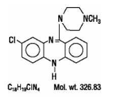 CLOZARIL® (clozapine) Structural Formula Illustration