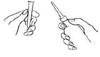 Remove the protective sheath from the applicator tip - Illustration