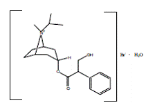 Ipratropium bromide - Structural Formula Illustration