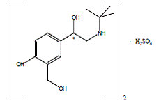 Albuterol - Structural Formula Illustration