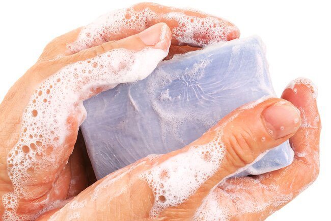 In the bath or shower, limit soap to your armpits, groin, feet, hands, and face