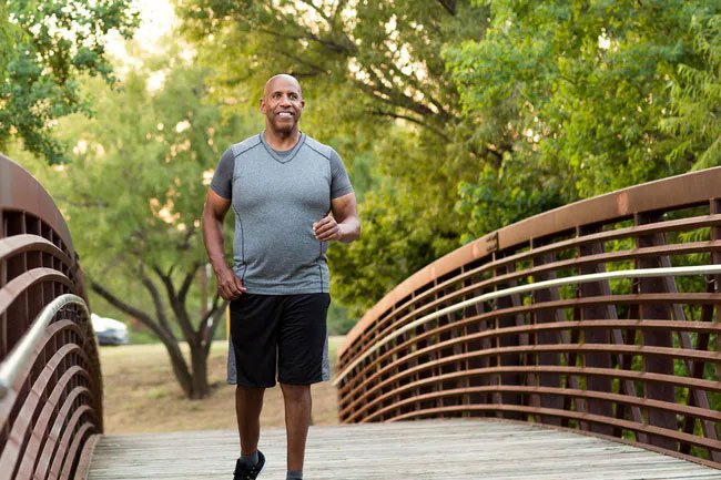 Maintain good posture while you walk.