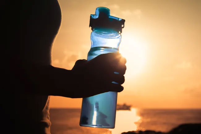 Hydrate with water while you walk instead of sugary soda.