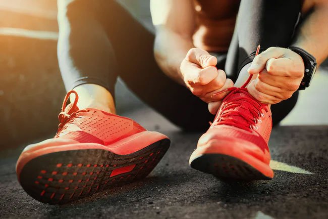 Wear well-fitting shoes to protect your feet and avoid injury.