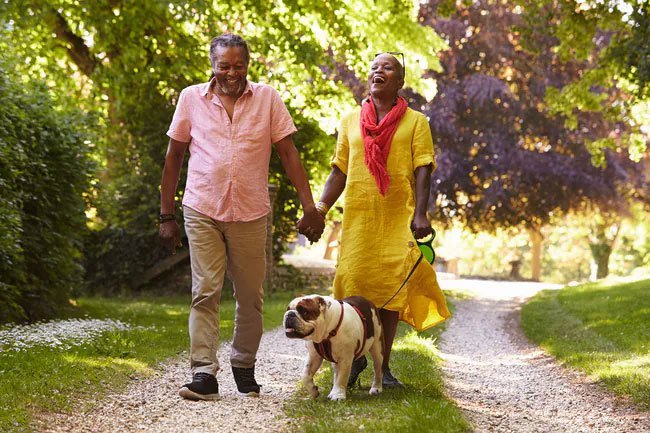 Owning and walking your dog may make you more likely to exercise more.