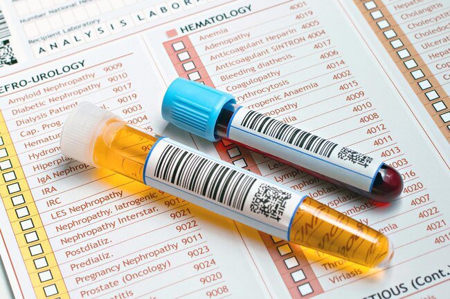 If there is blood in the urine it may be a mild issue or something that is serious.