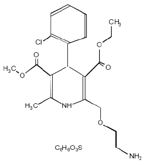 Amlodipine besylate Structrual Formula Illustration