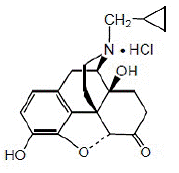 Naltrexone hydrochloride - Structural Formula Illustration