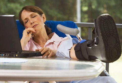 Sometimes, you need a splint, cast, or walking boot to keep your injured area still so it can heal properly.