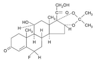 Cordran® (flurandrenolide) Structural Formula Illustration