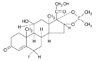 Cordran®
  (flurandrenolide) Structural Formula Illustration