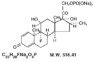 CORTAREN CORTICOSTEROID (dexamethasone sodium phosphate) Structural Formula Illustration