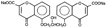 Intal Inhaler (cromolyn sodium) structural formula illustration