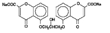 CROLOM (cromolyn sodium) Structural Formula Illustration